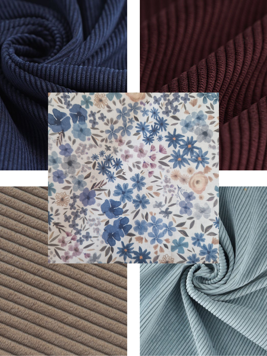 Flower Aquarelle bleu