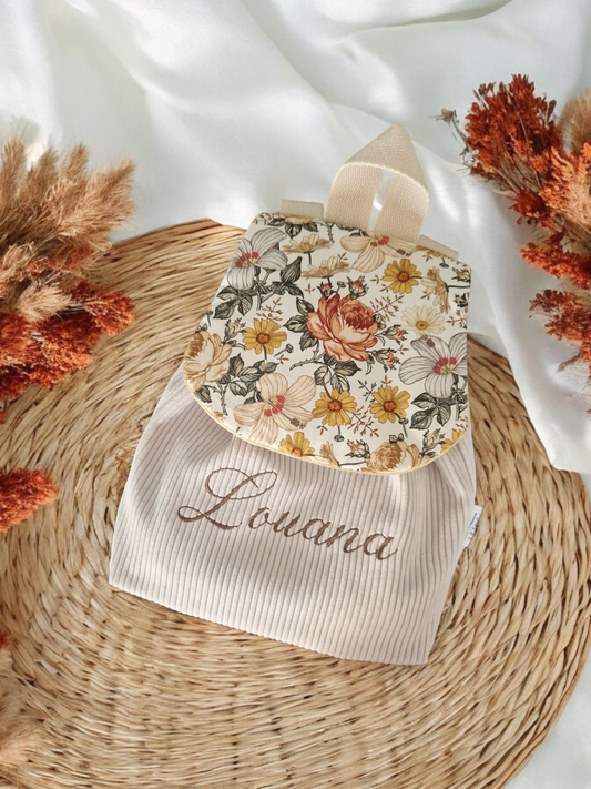 Beige / Fleurs des champs