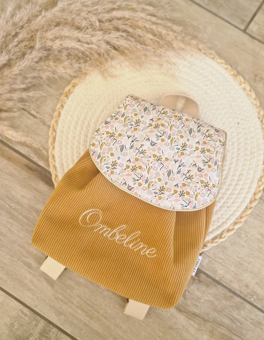 Sac Ocre et motif " Emma "