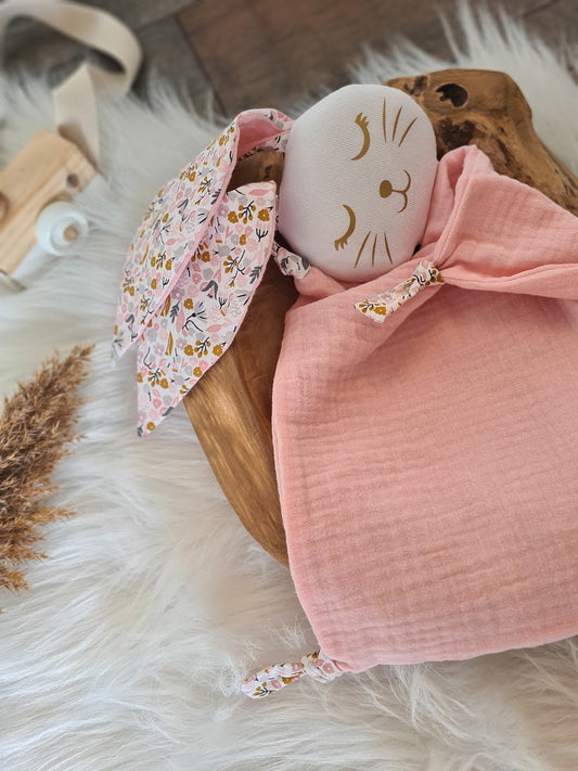 En stock Double gaze Rose layette et motif " Emma "