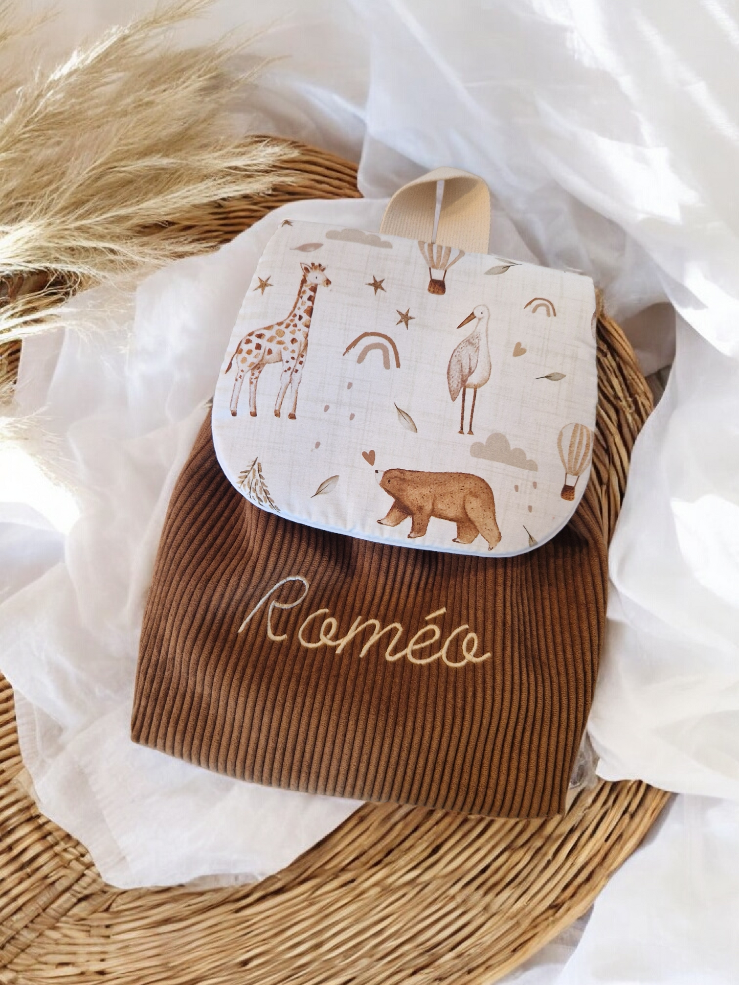 Velours marron, animaux