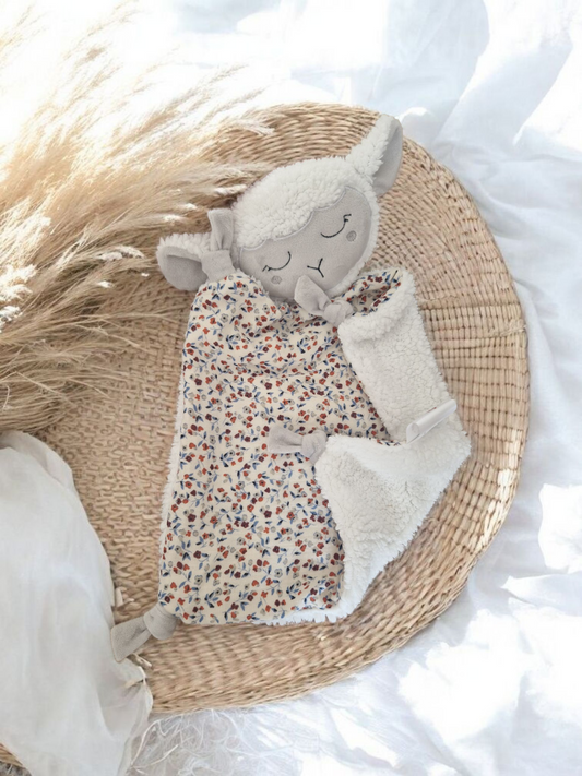 Doudou mouton gris