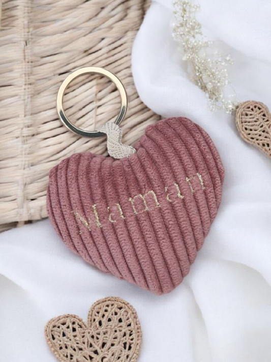 Porte-clés maman rose ♡